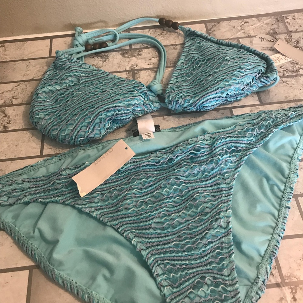 🌂Old Navy Bikini  Top  XL & bottom L Blue